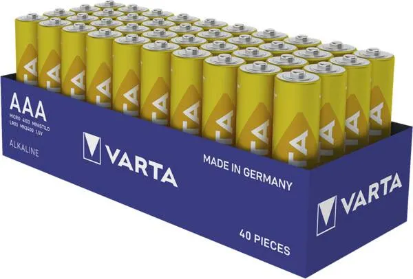 Varta Batterie LONGLIFE AAA 40 Stück