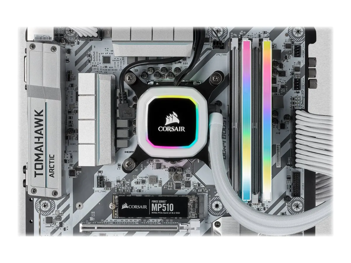 Corsair VENGEANCE RGB DDR4-3200 CL16 32 GB Kit (2x 16 GB) (CMH32GX4M2E3200C16W)