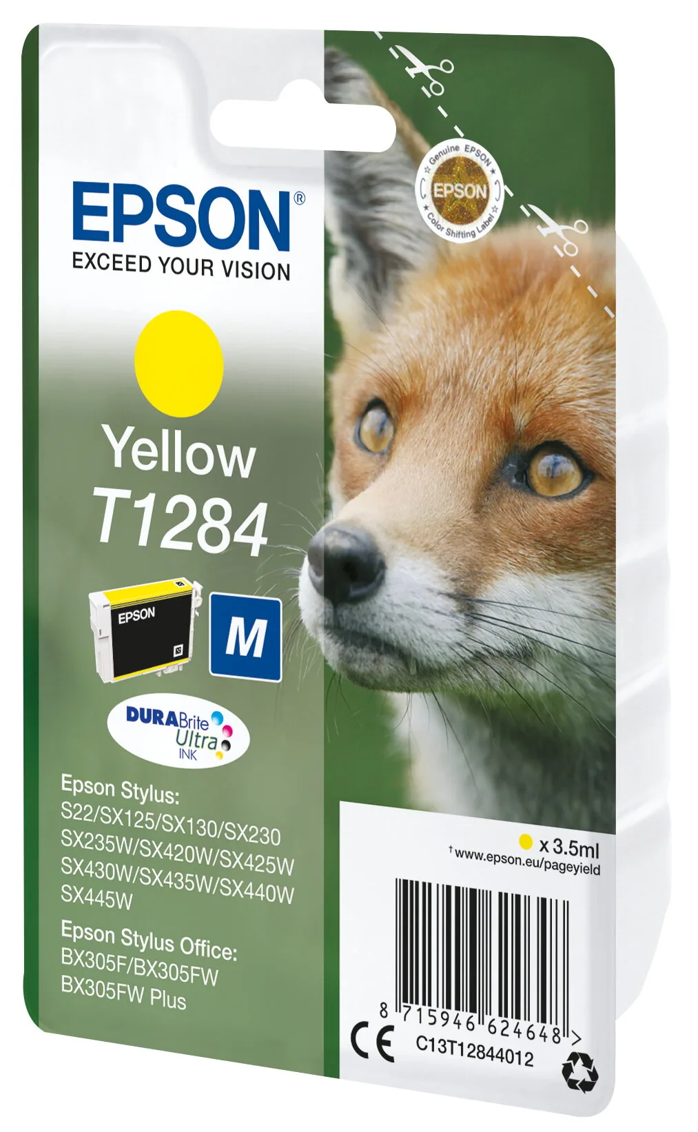 Epson Fox T1284 Fuchs DURABrite Ultra Single Yellow Tinte – Bild 8