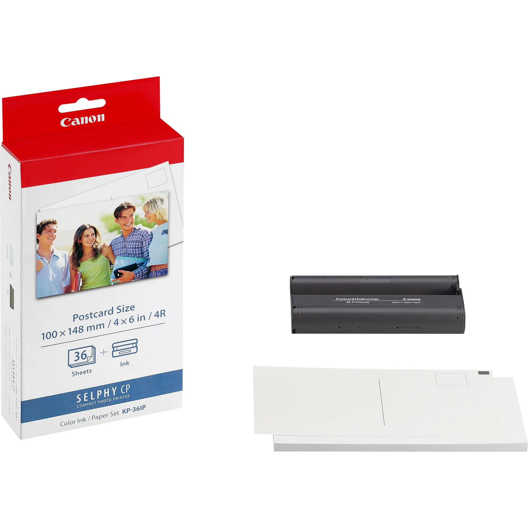 Canon KP-36IP Farbtinte + 100 x 148 mm Papier, 36 Blatt – Bild 1