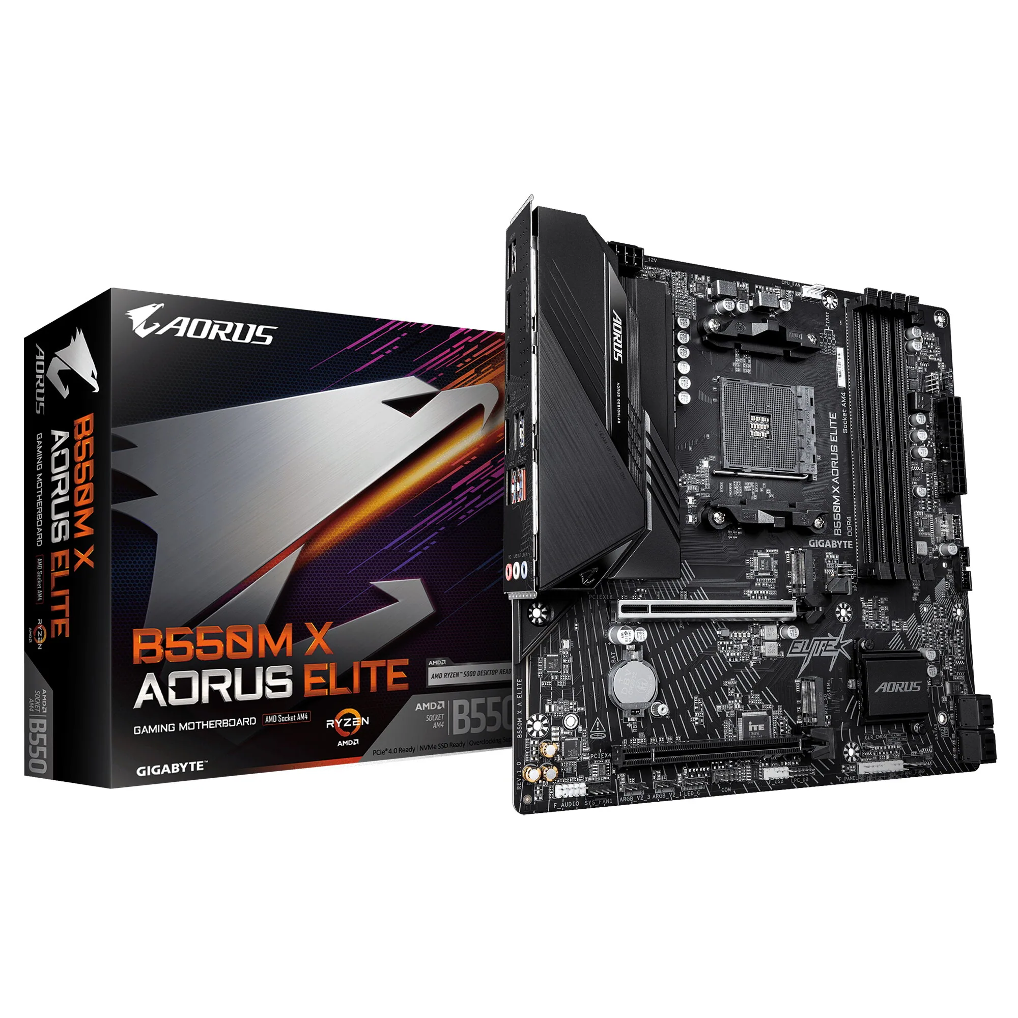 GIGABYTE B550M X AORUS ELITE Mainboard – Bild 1