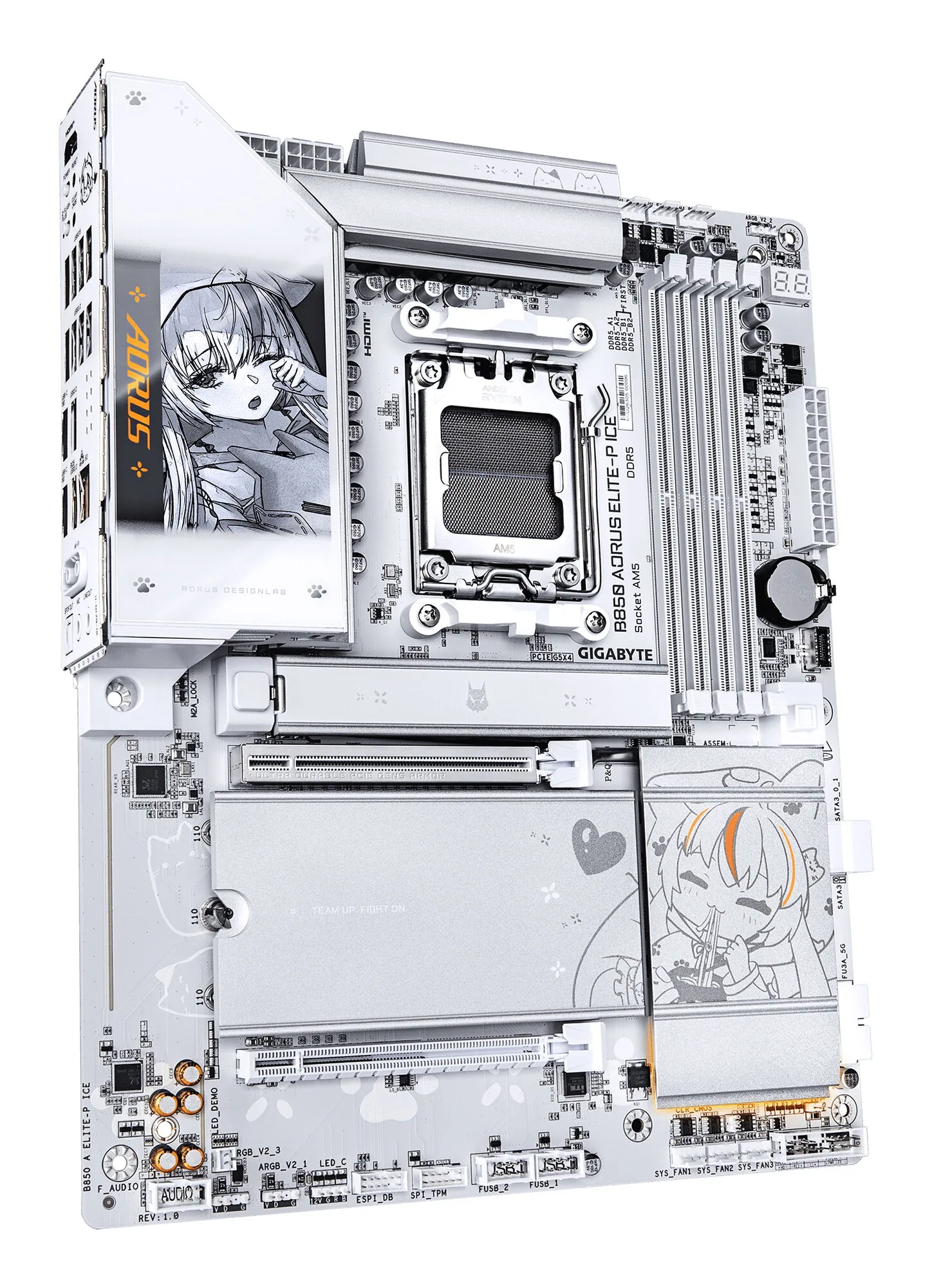 GIGABYTE B850 AORUS ELITE-P ICE Mainboard – Bild 3