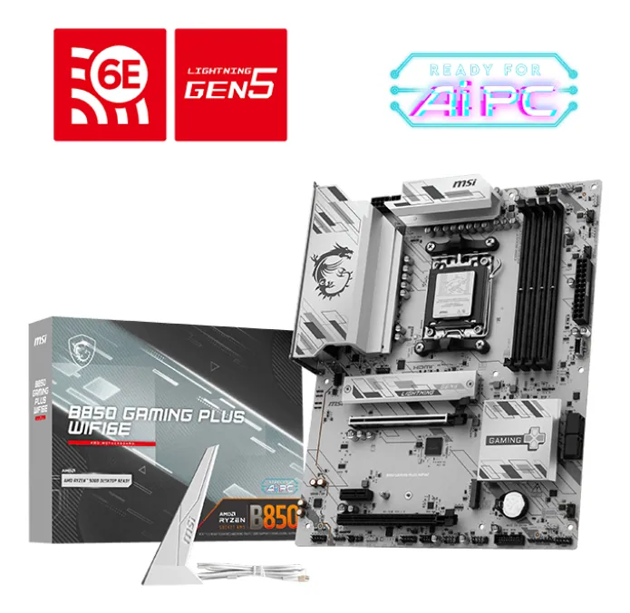 MSI B850 GAMING PLUS WIFI6E AMD B850 Sockel AM5 ATX – Bild 4
