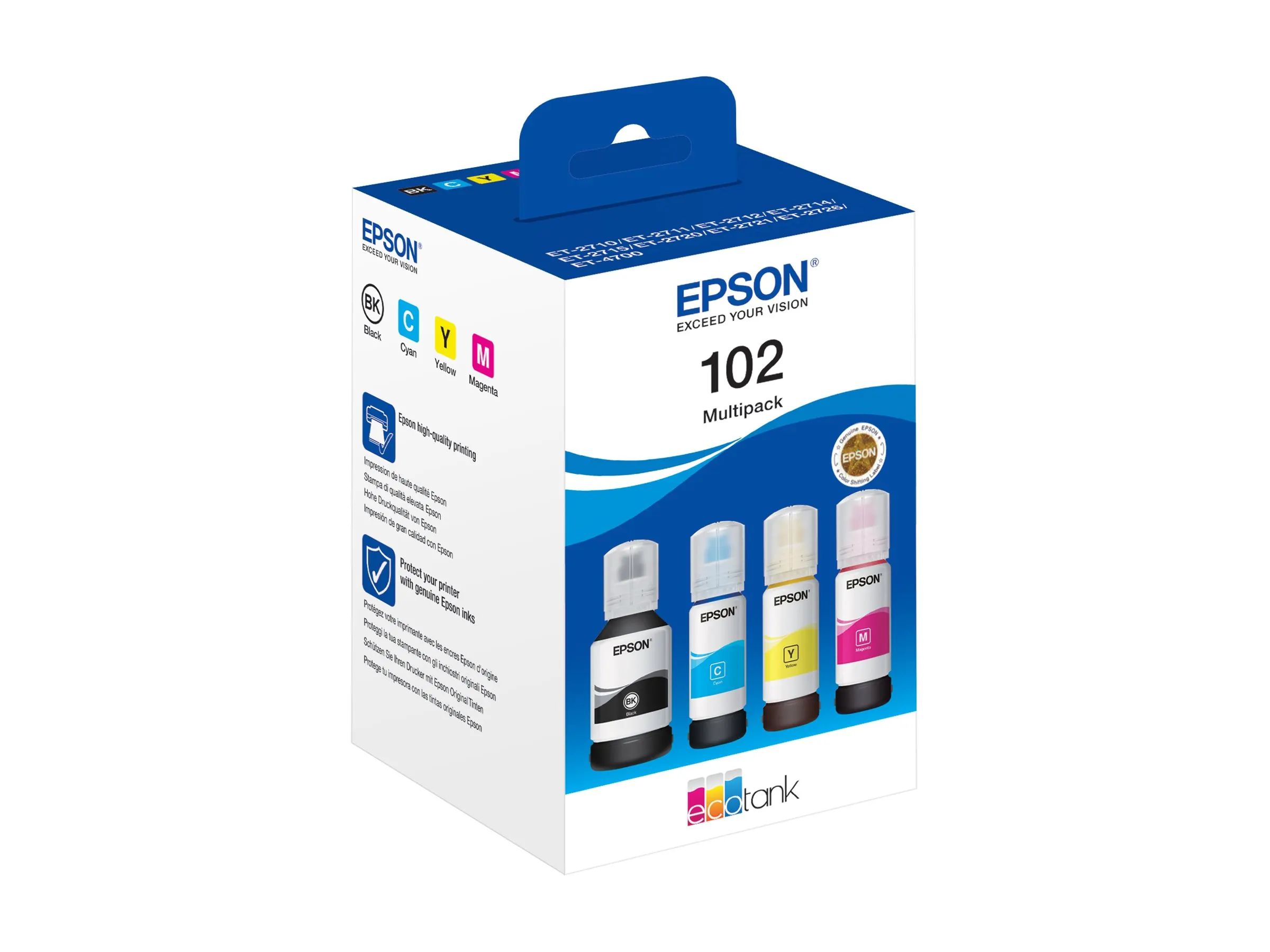 Patrone Epson 102 4er-Pack black + color               T03R6
