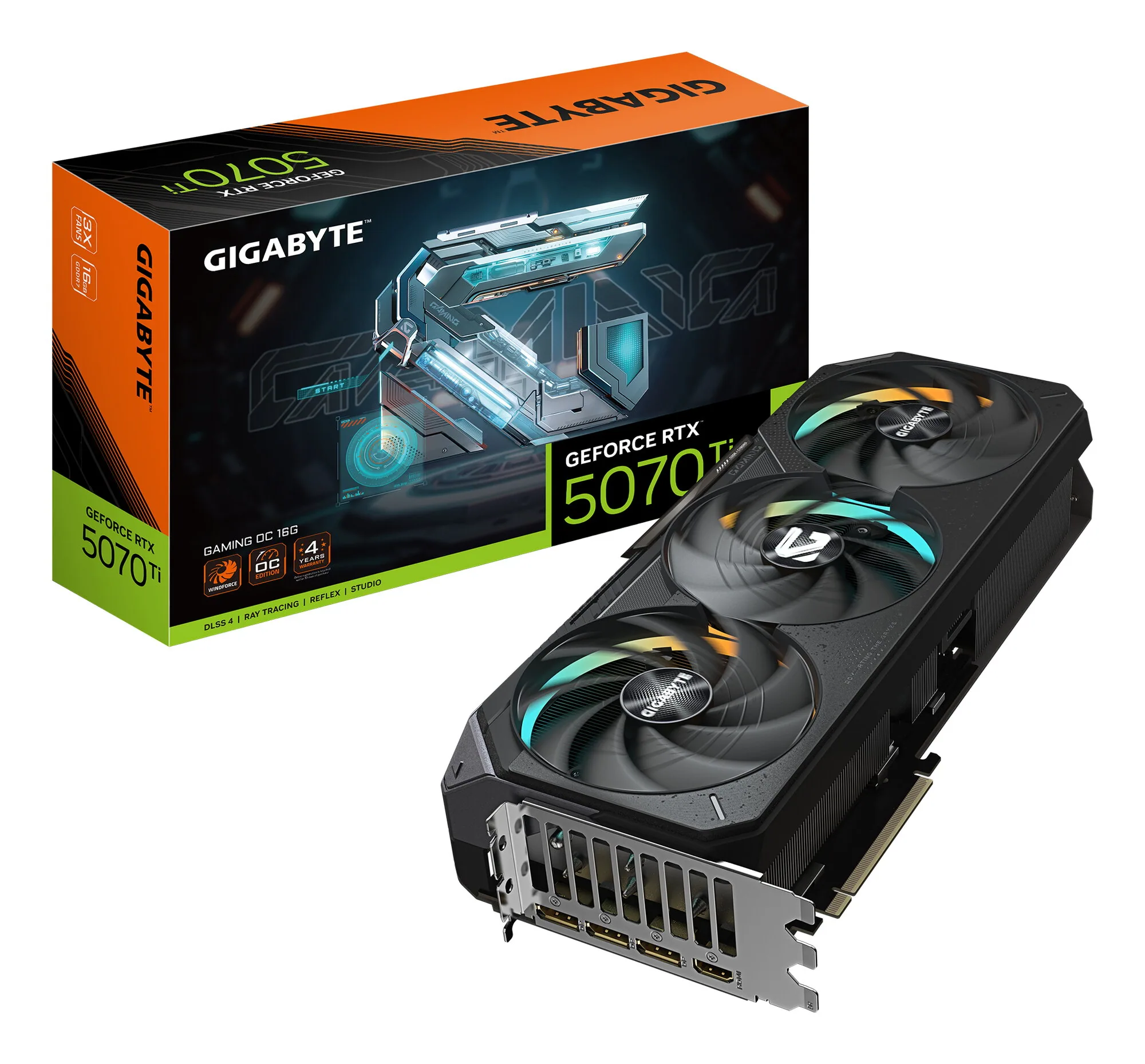 GIGABYTE GeForce RTX 5070 Ti GAMING OC 16G Grafikkarte – Bild 1