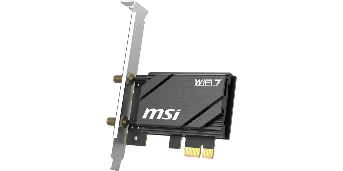 MSI Herald BE6500 WiFi7 PCIe x1 card