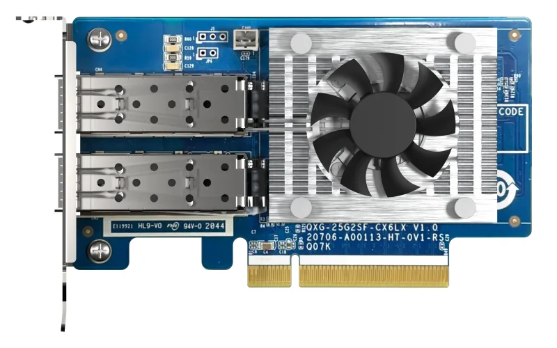 QNAP QXG-25G2SF-CX6 Netzwerkkarte Eingebaut Faser 25000 Mbit/s – Bild 2