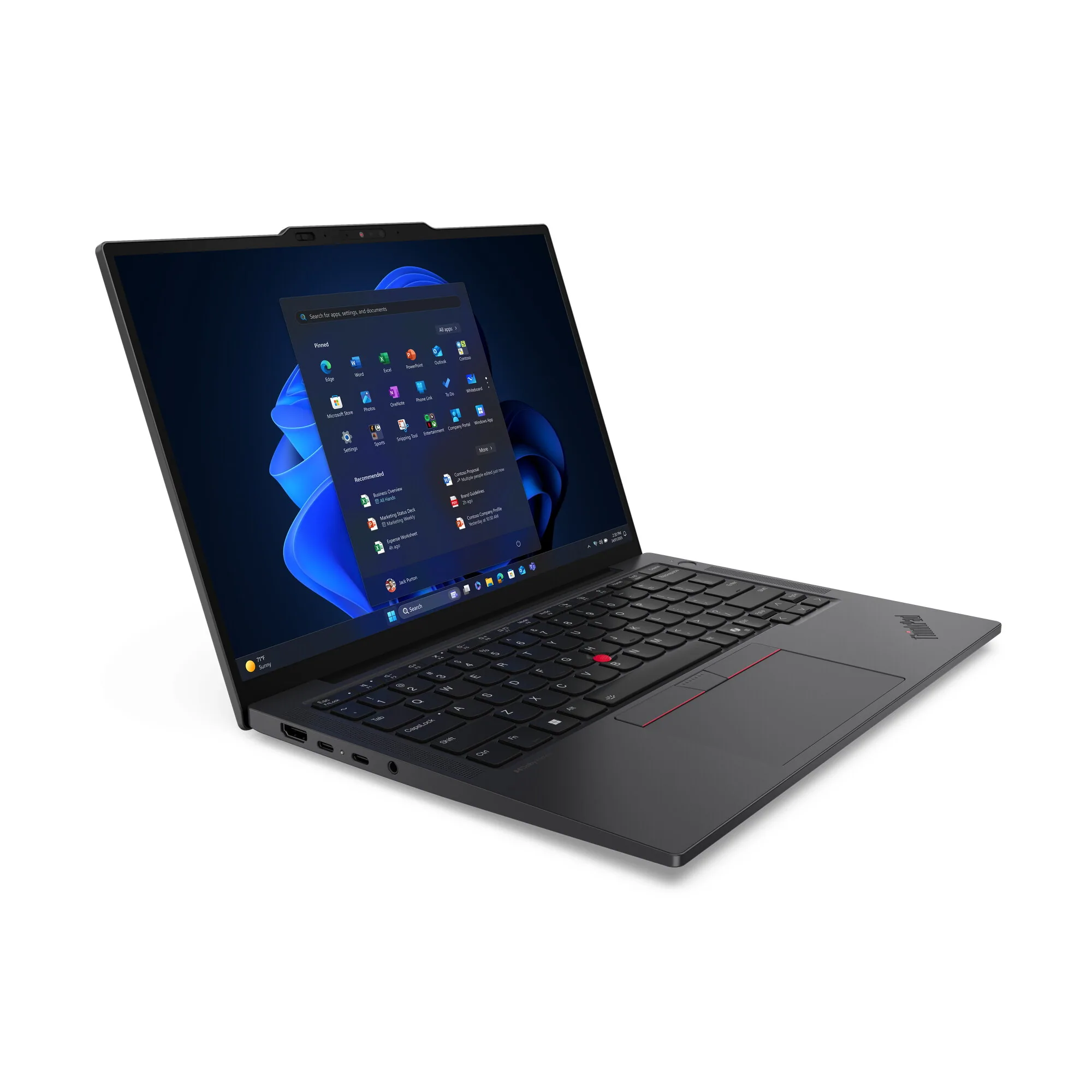 Lenovo ThinkPad X13 Gen 6 (Intel) Intel Core Ultra 5 225U Laptop 33,8 cm (13.3") WUXGA 16 GB LPDDR5x-SDRAM 512 GB SSD Wi-Fi 6E (802.11ax) Windows 11 Pro Schwarz Deutsch – Bild 5