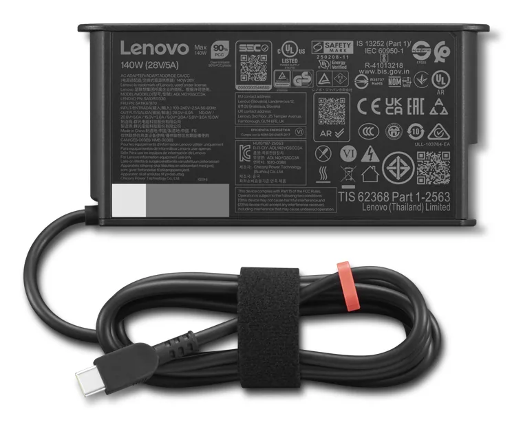 Lenovo 4X21U28818 Netzteil & Spannungsumwandler Drinnen 140 W Schwarz – Bild 2
