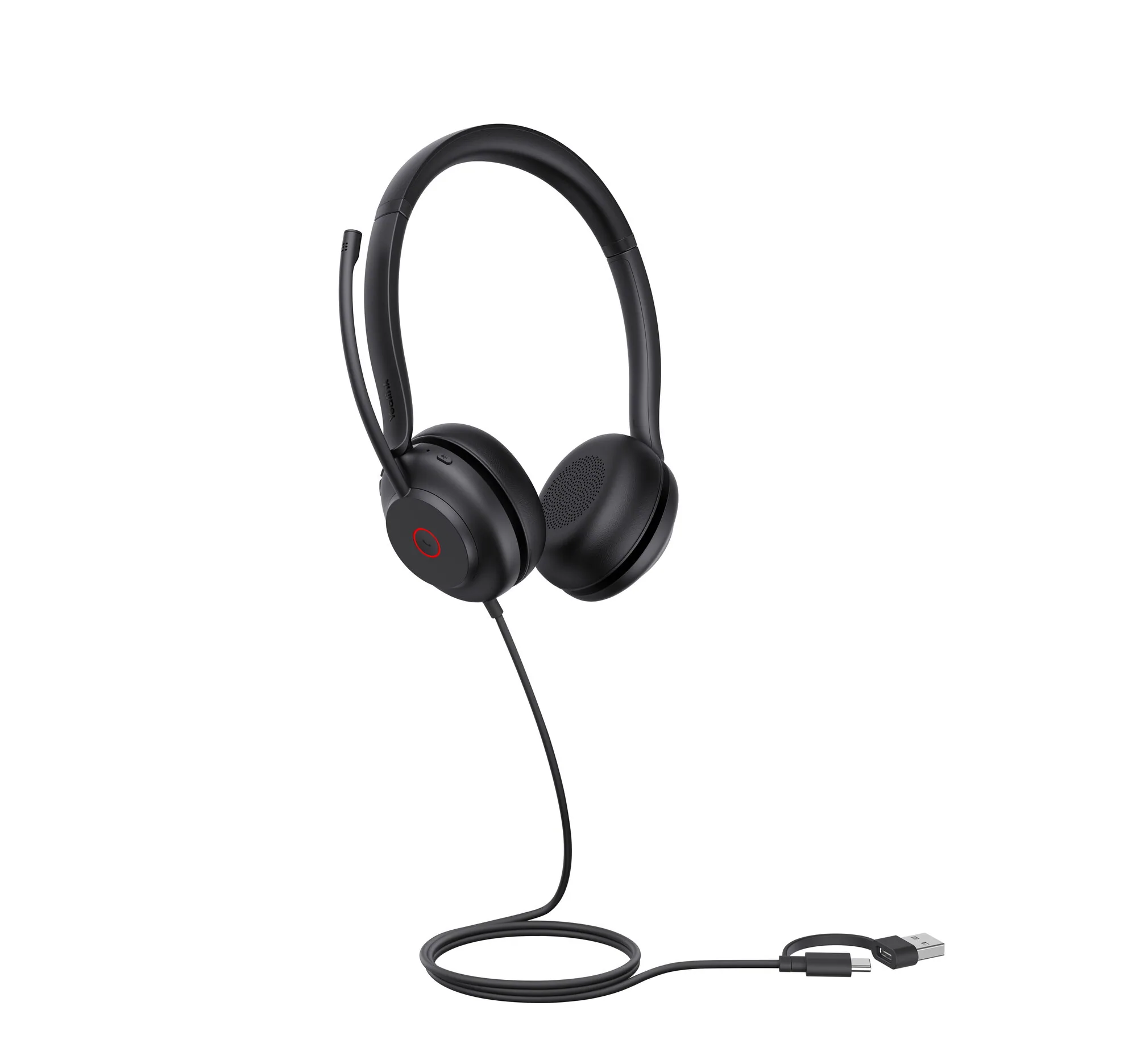 Yealink UH35 Dual UC USB-C/A Headset Kopfhörer Kabelgebunden Kopfband Büro/Callcenter USB Type-C / USB Type-A Schwarz – Bild 3