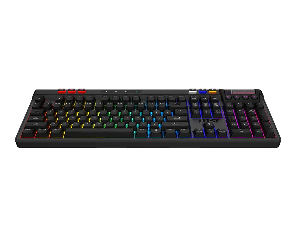 MSI STRIKE PRO WIRELESS Tastatur Gaming USB + Bluetooth QWERTY US Englisch Schwarz – Bild 2