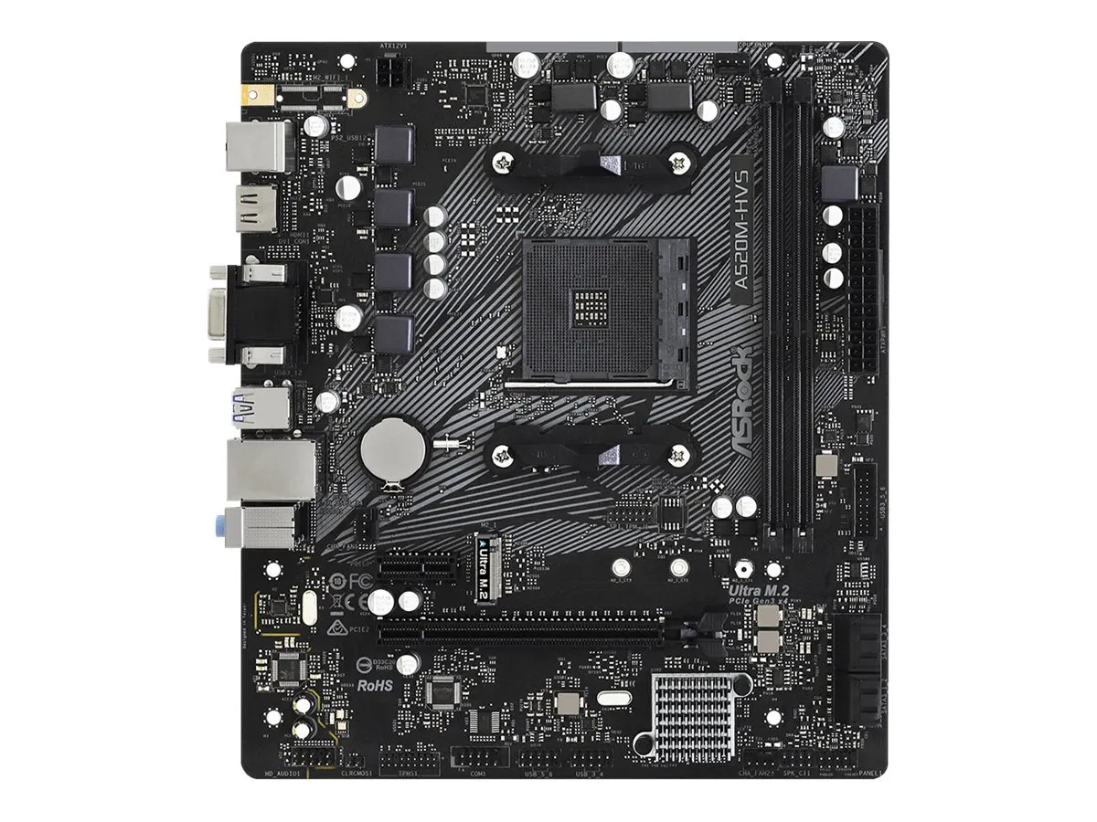 ASRock A520M-HVS                 AM4 mATX VGA/HDMI      DDR4