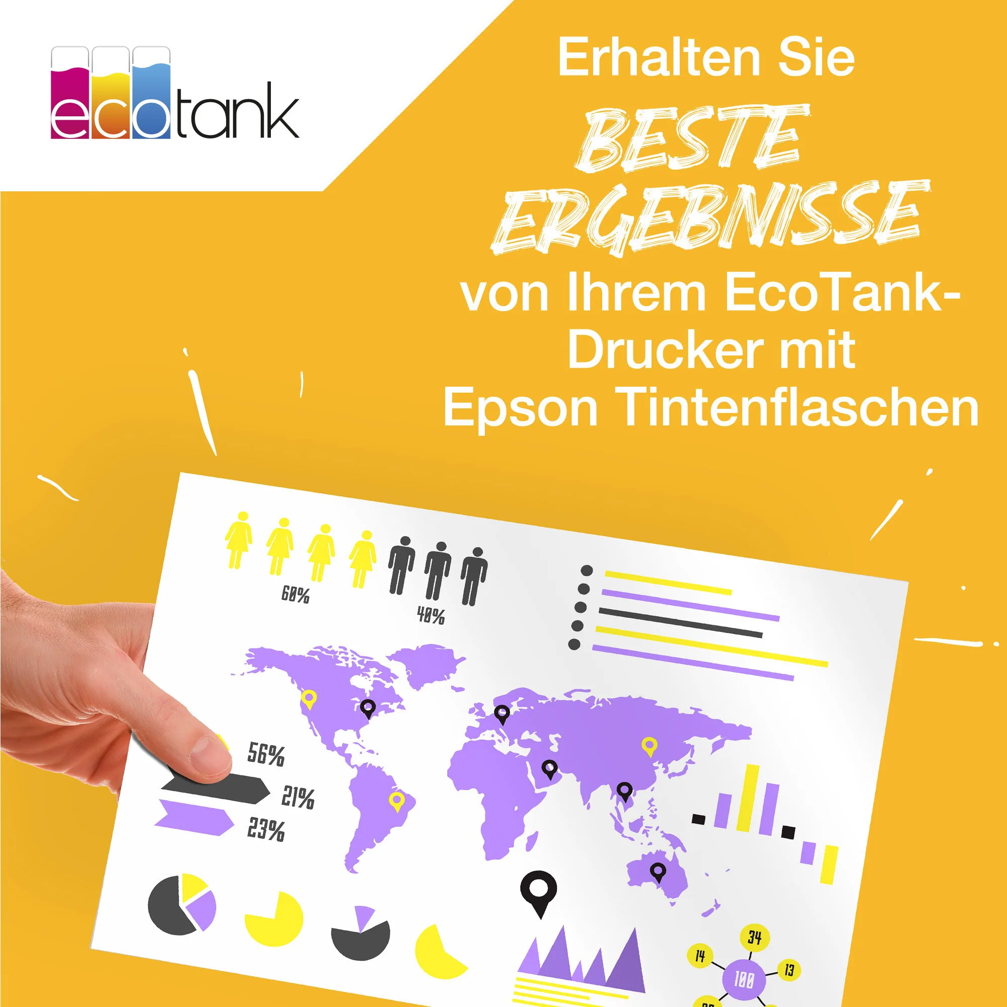 Epson 113 EcoTank Pigment Magenta ink bottle – Bild 4