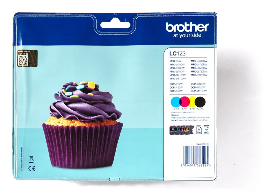 Brother LC-123VALBP Druckerpatrone 4 Stück(e) Original Schwarz, Cyan, Magenta, Gelb – Bild 3