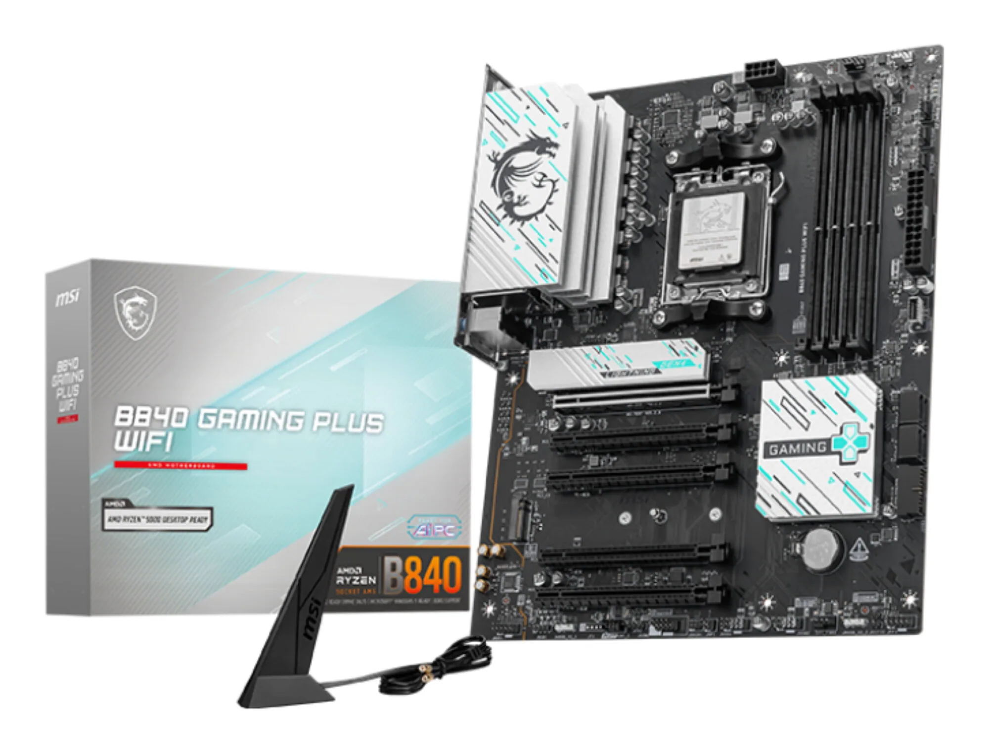 MSI B840 GAMING PLUS WIFI Motherboard AMD B840 Sockel AM5 ATX – Bild 1