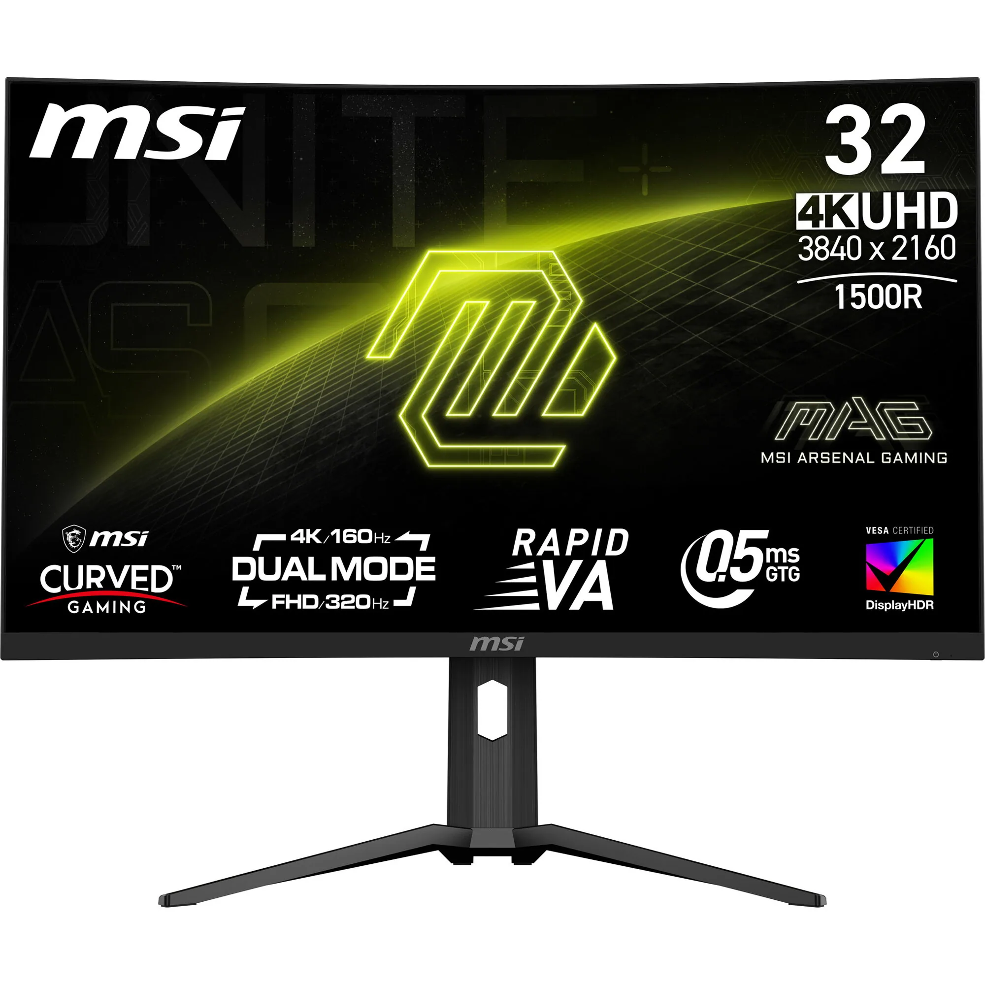 MSI MAG 321CUPDF Computerbildschirm 80 cm (31.5") 3840 x 2160 Pixel 4K Ultra HD LCD Schwarz – Bild 1