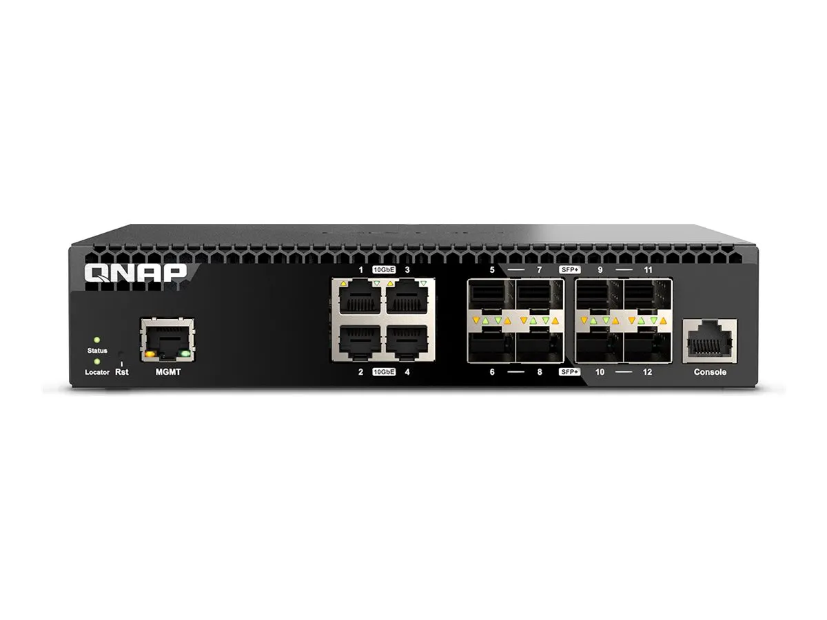 QNAP QSW-M3212R-8S4T Netzwerk-Switch Managed 10G Ethernet (100/1000/10000) 1U