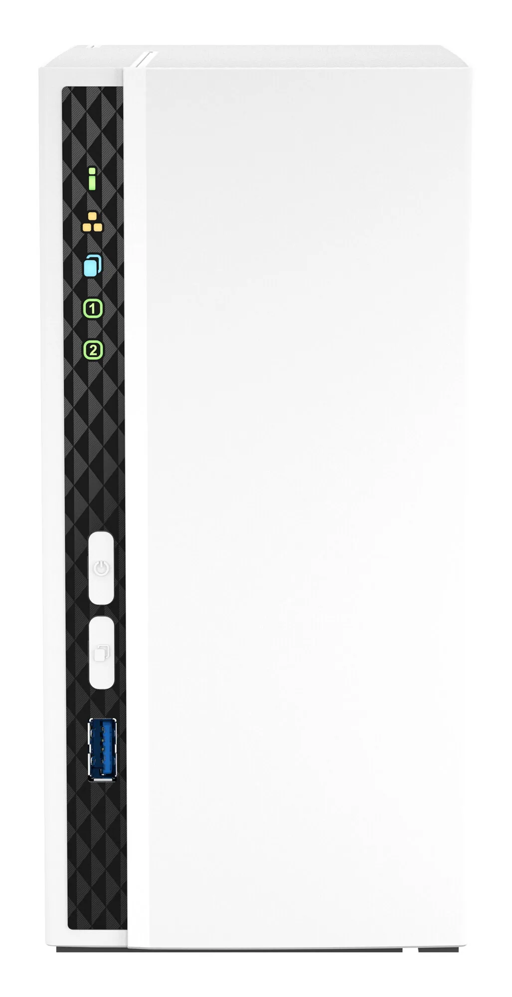 QNAP TS-233 NAS & Speicherserver Tower ARM Cortex-A55 2 GB 0 TB QNAP QTS Weiß – Bild 1