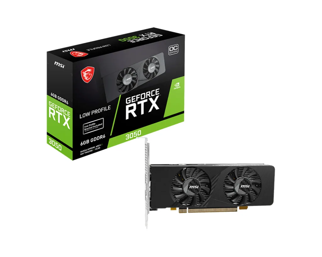 MSI GEFORCE RTX 3050 LP E 6G OC Grafikkarte NVIDIA 6 GB GDDR6 – Bild 1