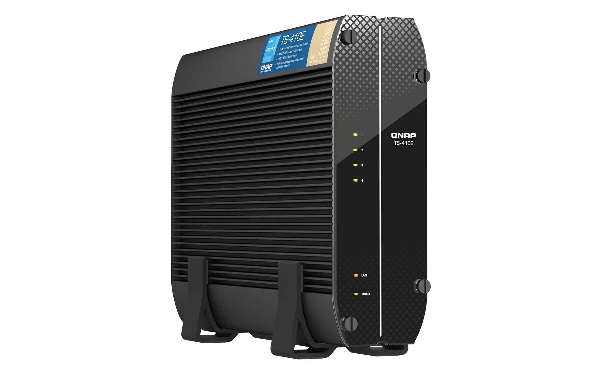QNAP TS-410E NAS Tower Intel® Celeron® J6412 8 GB 0 TB QNAP QTS Schwarz – Bild 3