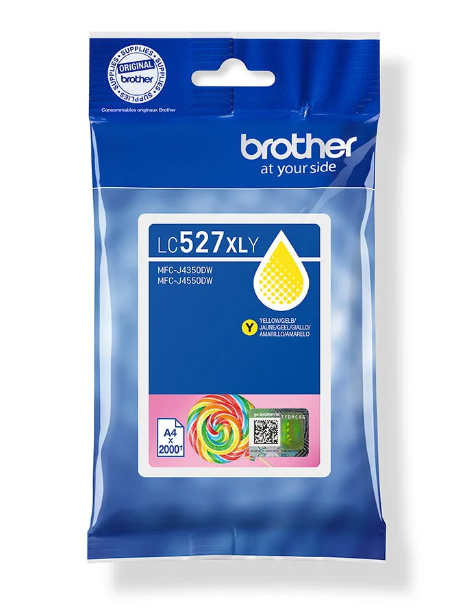Brother LC527XLY Druckerpatrone 1 Stück(e) Original Hohe (XL-) Ausbeute Gelb – Bild 4