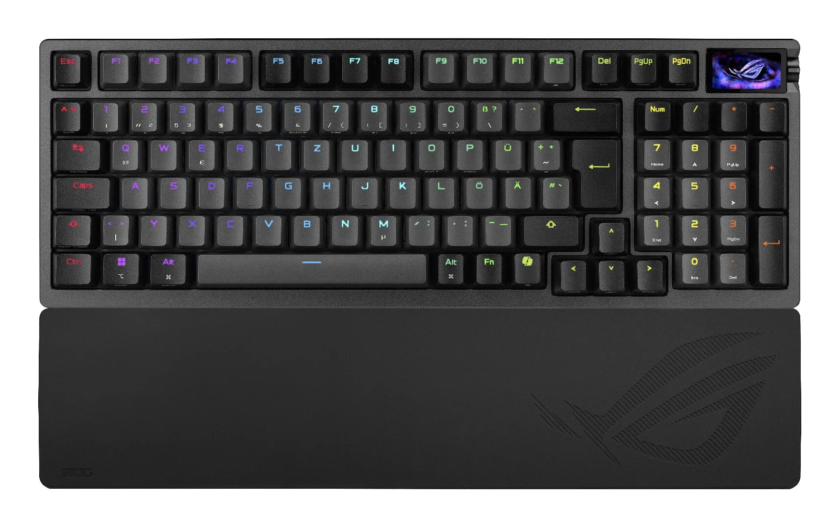 ASUS ROG Azoth 96 HE Tastatur Gaming USB + RF Wireless + Bluetooth QWERTZ Schwarz – Bild 1