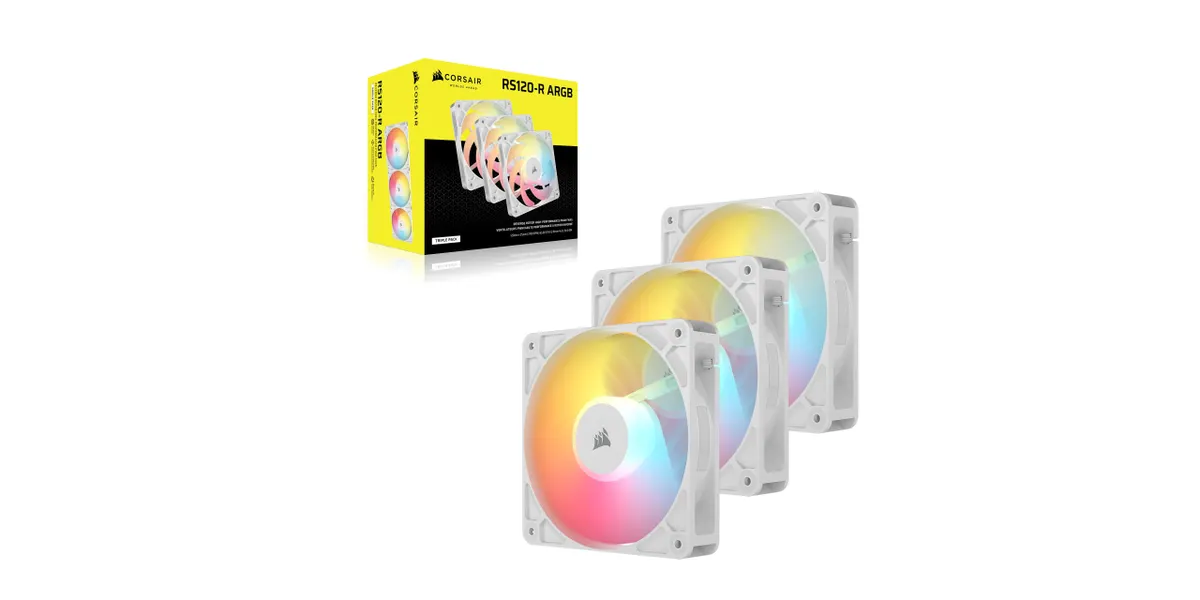 Corsair Lüfter 120*120*25 RS120-R White ARGB PWM Triple P.