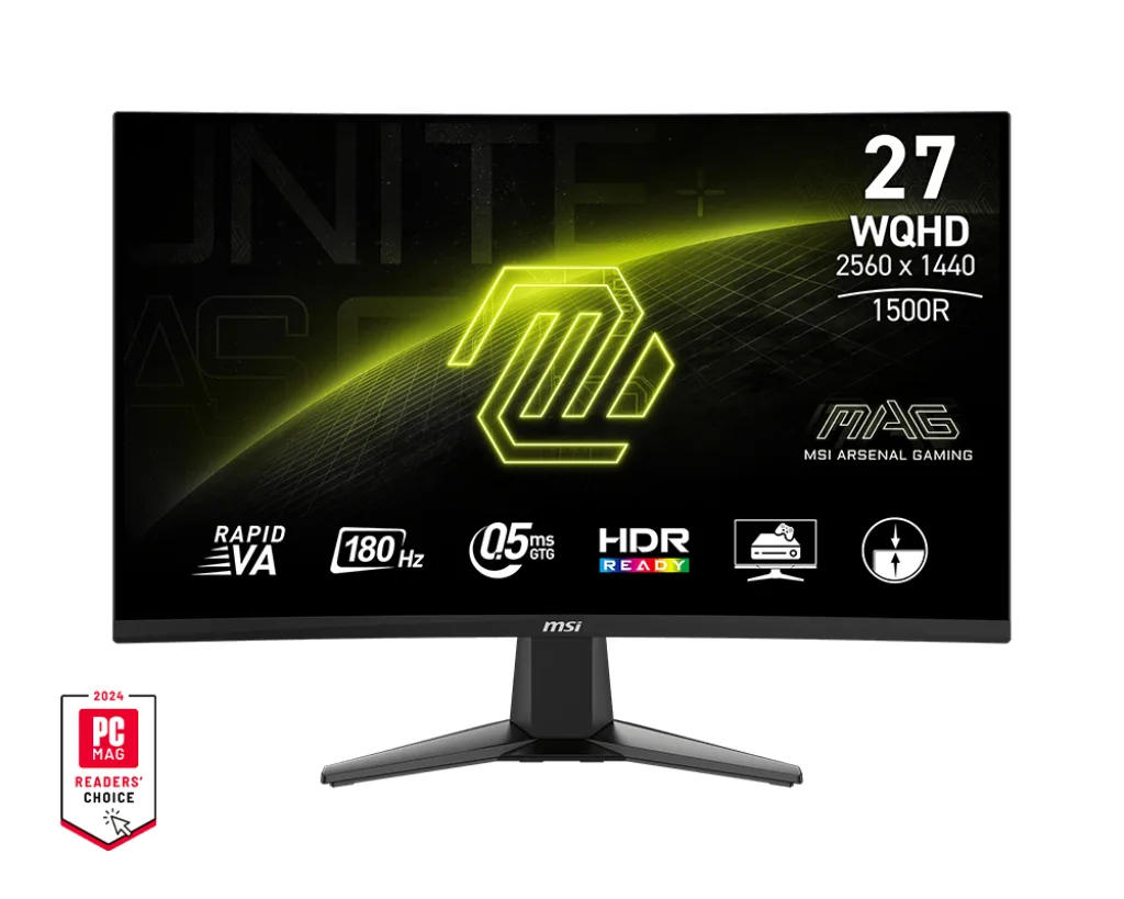 MSI MAG 27CQ6FDE Computerbildschirm 68,6 cm (27") 2560 x 1440 Pixel Wide Quad HD LED Schwarz – Bild 1