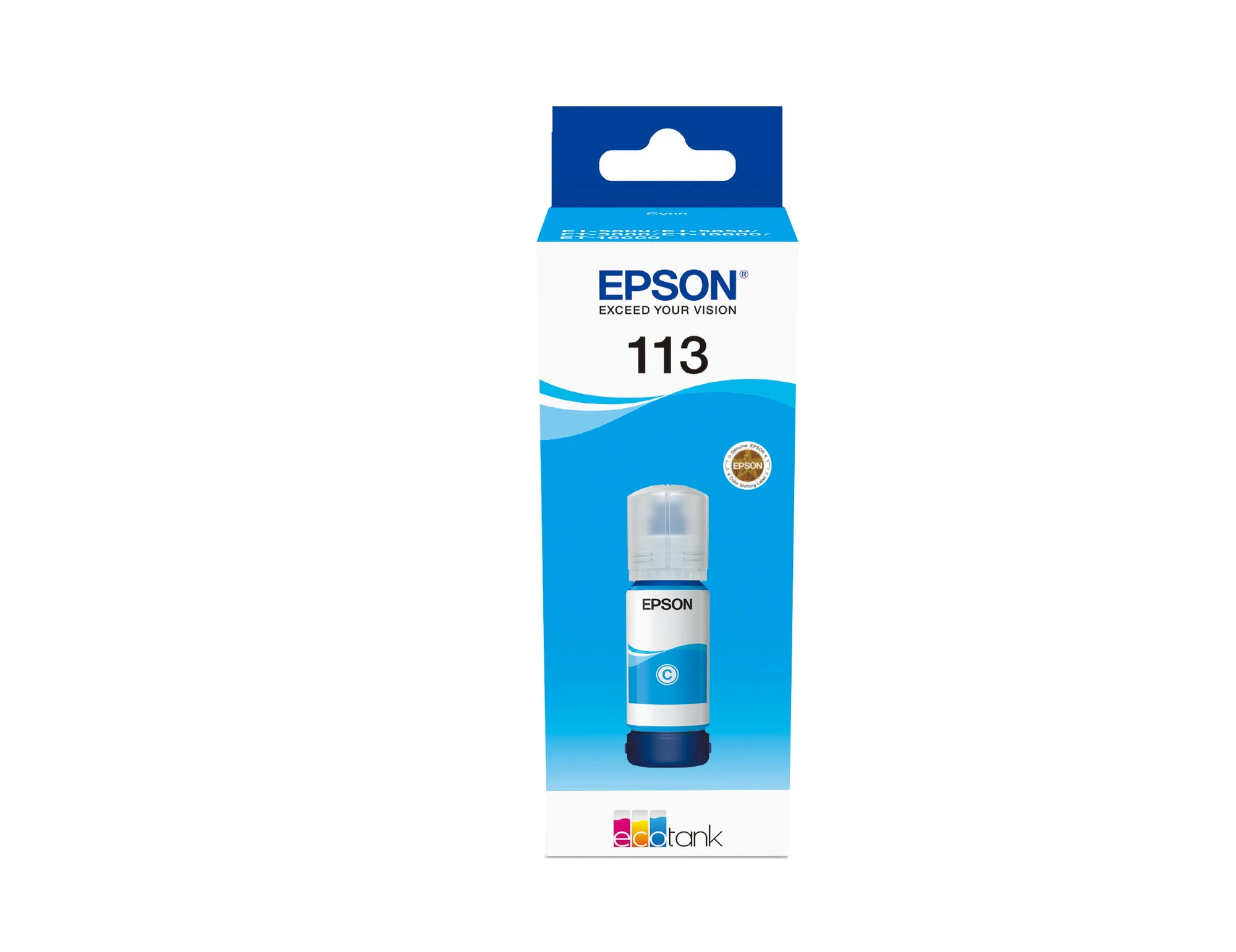 Epson 113 EcoTank Pigment Cyan ink bottle – Bild 6