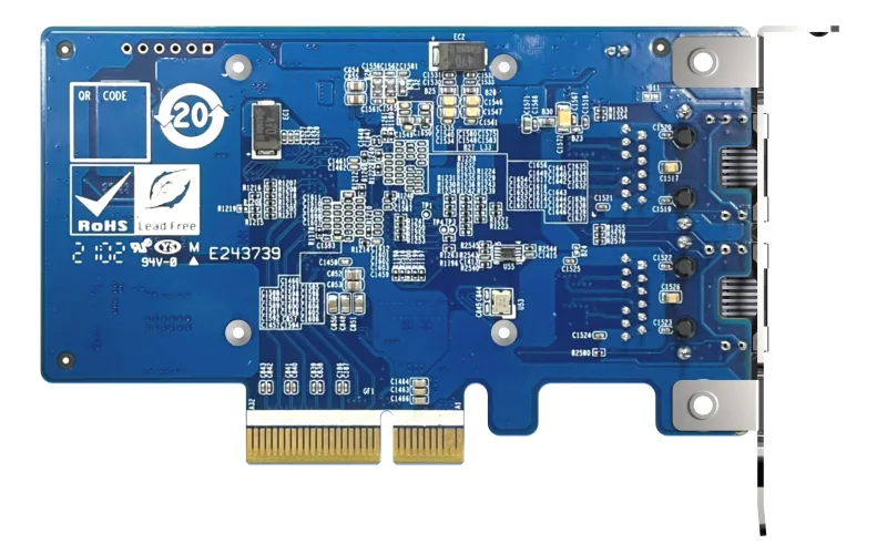 QNAP QXG-10G2T-X710 Netzwerkkarte Eingebaut Ethernet 1000 Mbit/s – Bild 2