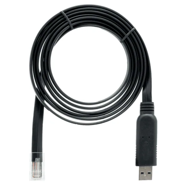 QNAP CAB-CONSOLE-URJ45-1M8 USB Kabel 1,8 m RJ-45 USB A Schwarz – Bild 1