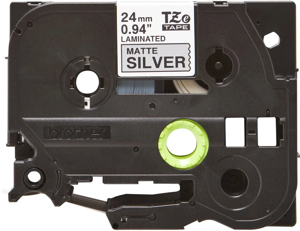 Brother TZE-M951 Etiketten erstellendes Band schwarz auf silber – Bild 1