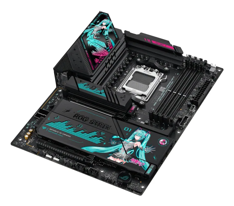 ASUS ROG STRIX X870E-H Gaming WIFI7 HATSUNE MIKU Edition AMD X870E Sockel AM5 ATX – Bild 6