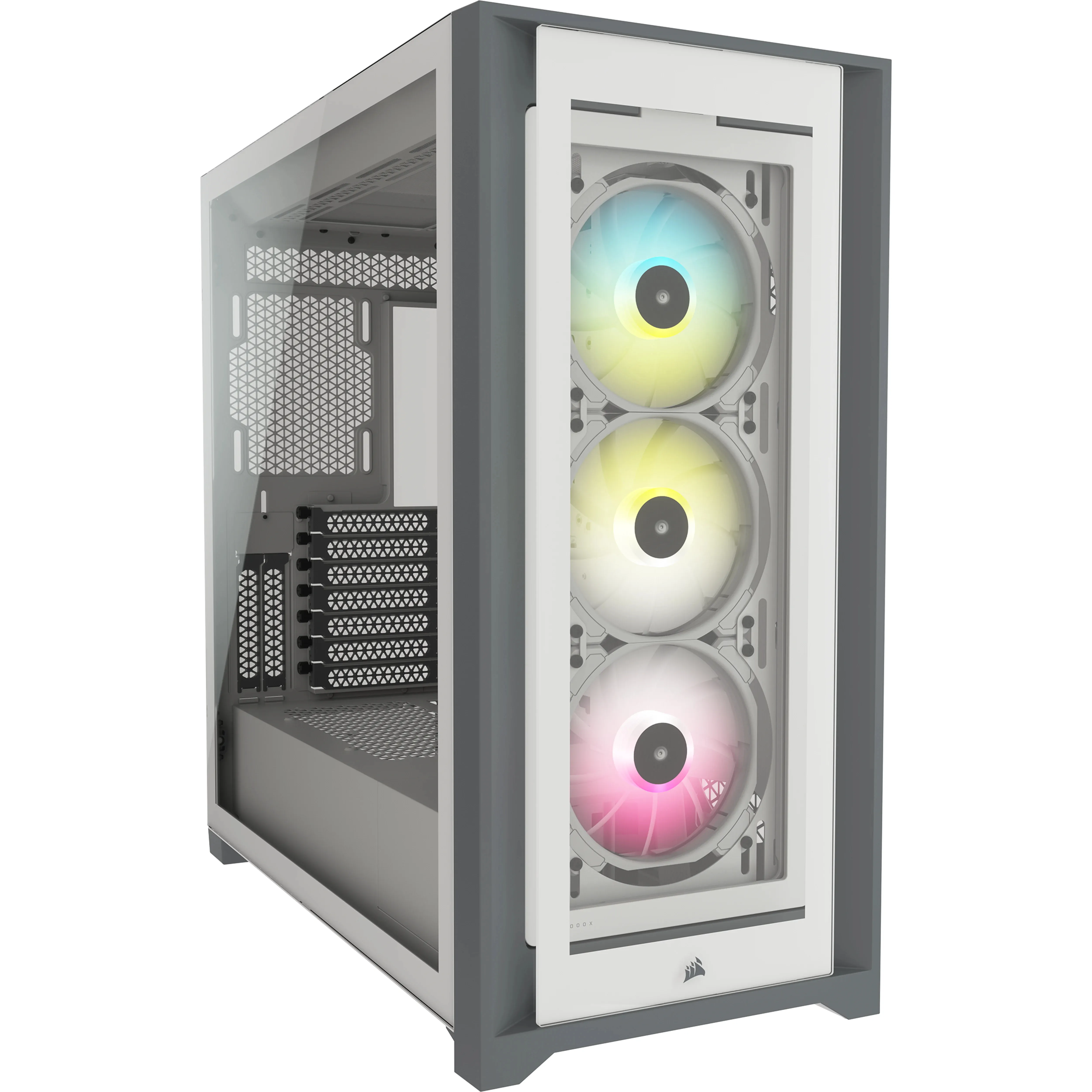 Corsair Geh Midi iCUE 5000X RGB (Tempered Glass) White
