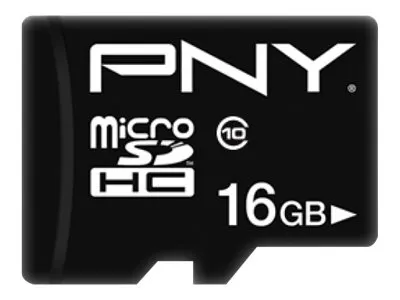 SD MicroSD HC Card 16 GB PNY Performance Plus Class 10