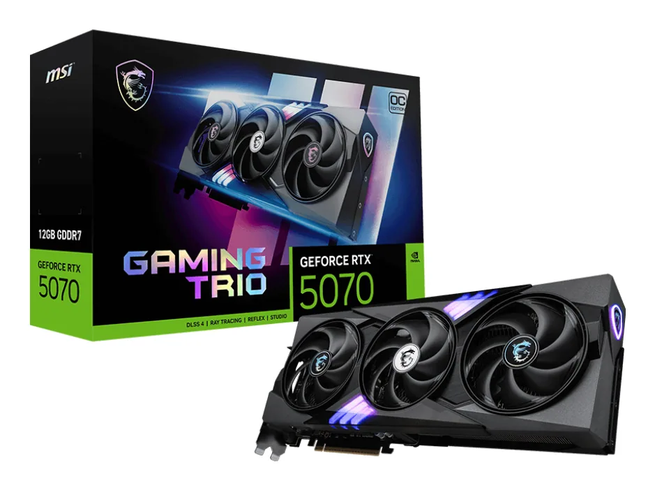 MSI GAMING GeForce RTX 5070 12G TRIO OC NVIDIA 12 GB GDDR7 – Bild 1