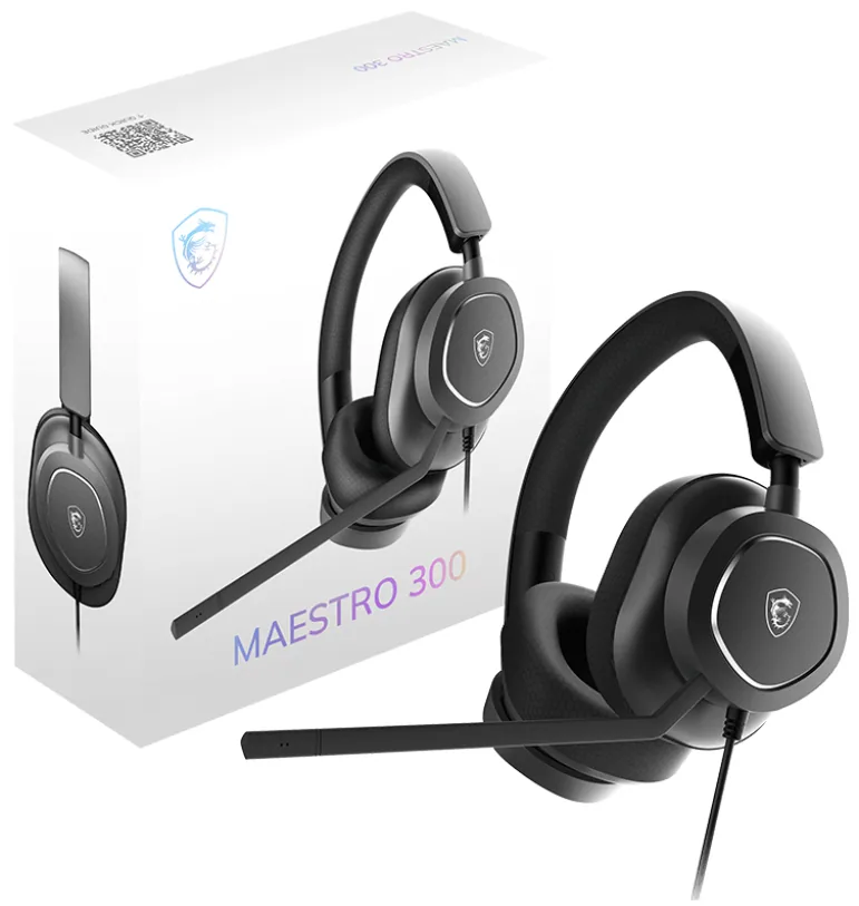 MSI Maestro 300 Kopfhörer Kabelgebunden Kopfband Gaming USB Type-C / USB Type-A Schwarz – Bild 5