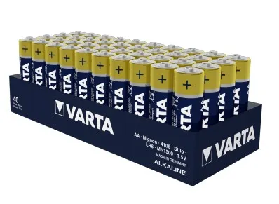 Varta Batterie LONGLIFE AA 40 Stück