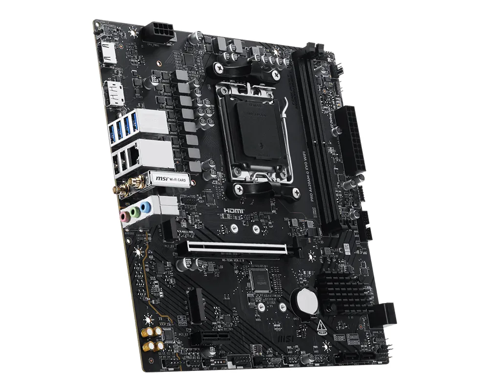 MSI Pro A620AM-G EVO WIFI AMD A620A Sockel AM5 micro ATX – Bild 3