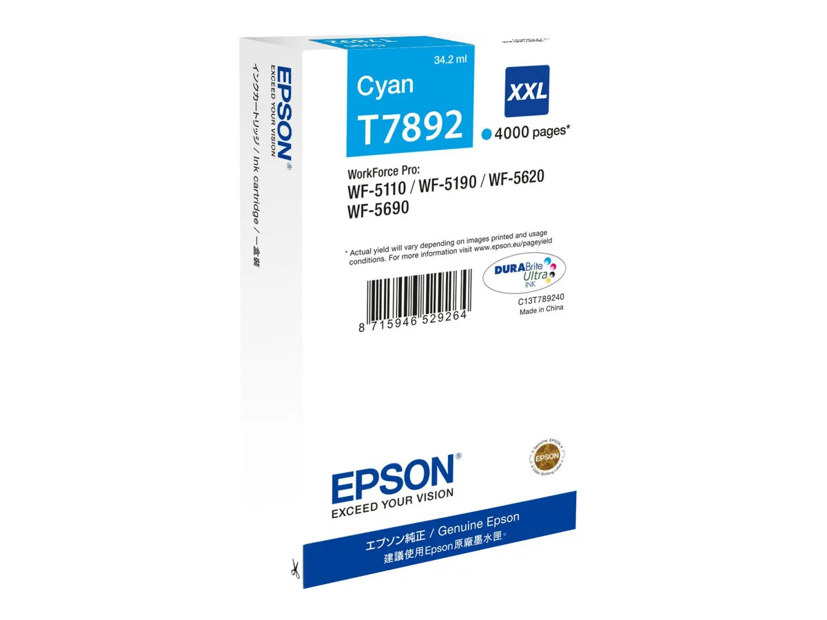 Epson Tintenpatrone XXL Cyan 4k