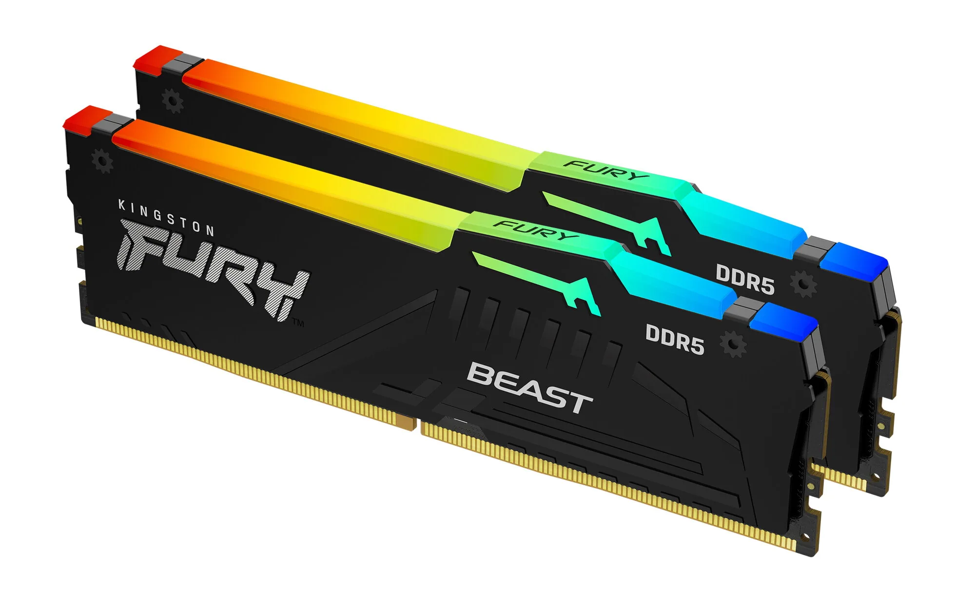 Kingston Technology FURY Beast 64GB 6400MT/s DDR5 CL32 DIMM (2er-Kit) RGB EXPO – Bild 1