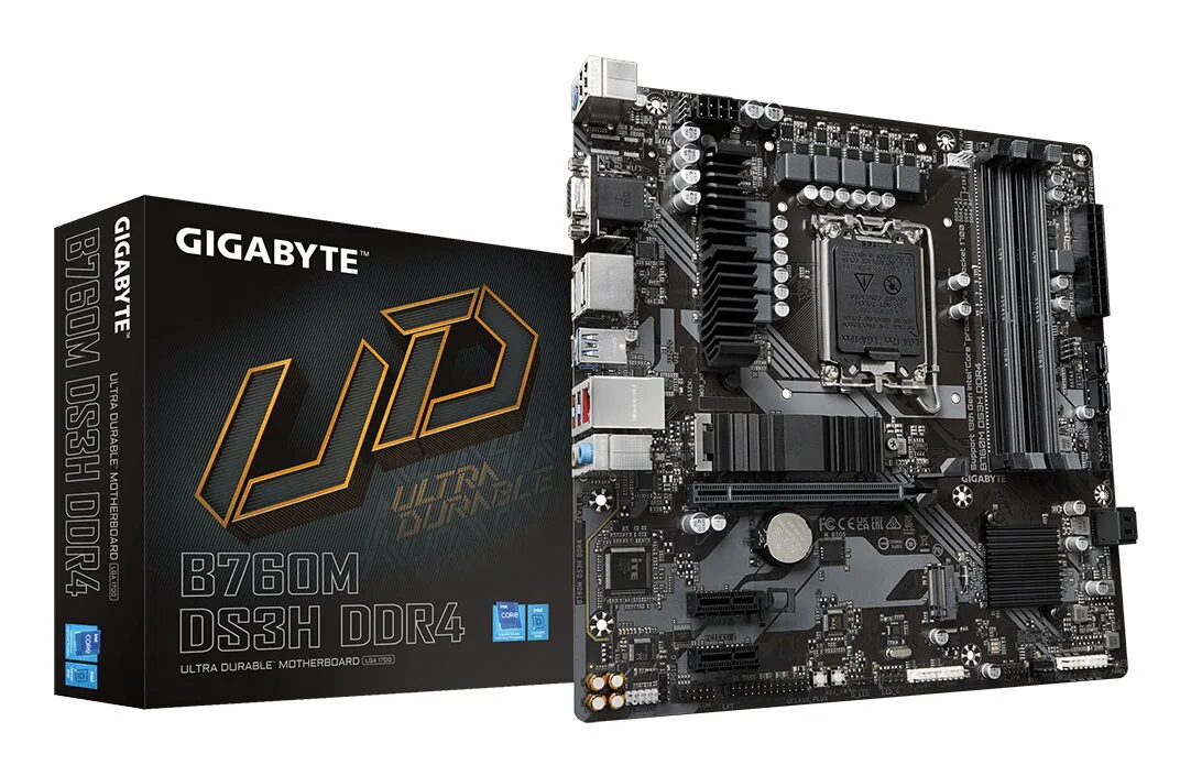 GIGABYTE B760M DS3H DDR4 Motherboard – Bild 1