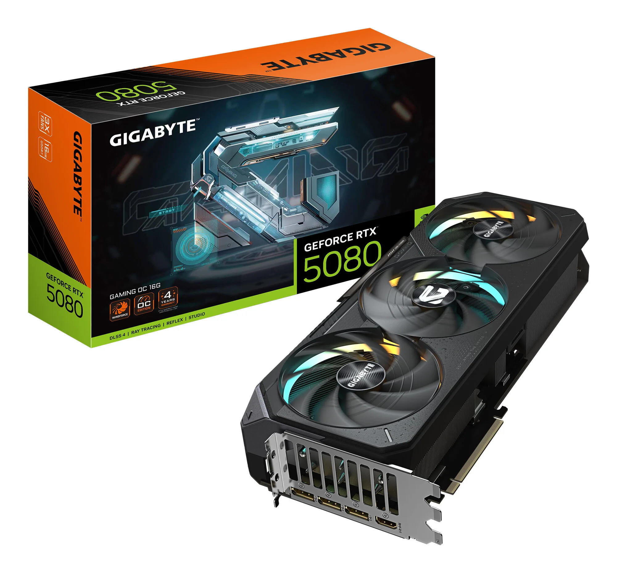 GIGABYTE GeForce RTX 5080 GAMING OC 16G Grafikkarte – Bild 1