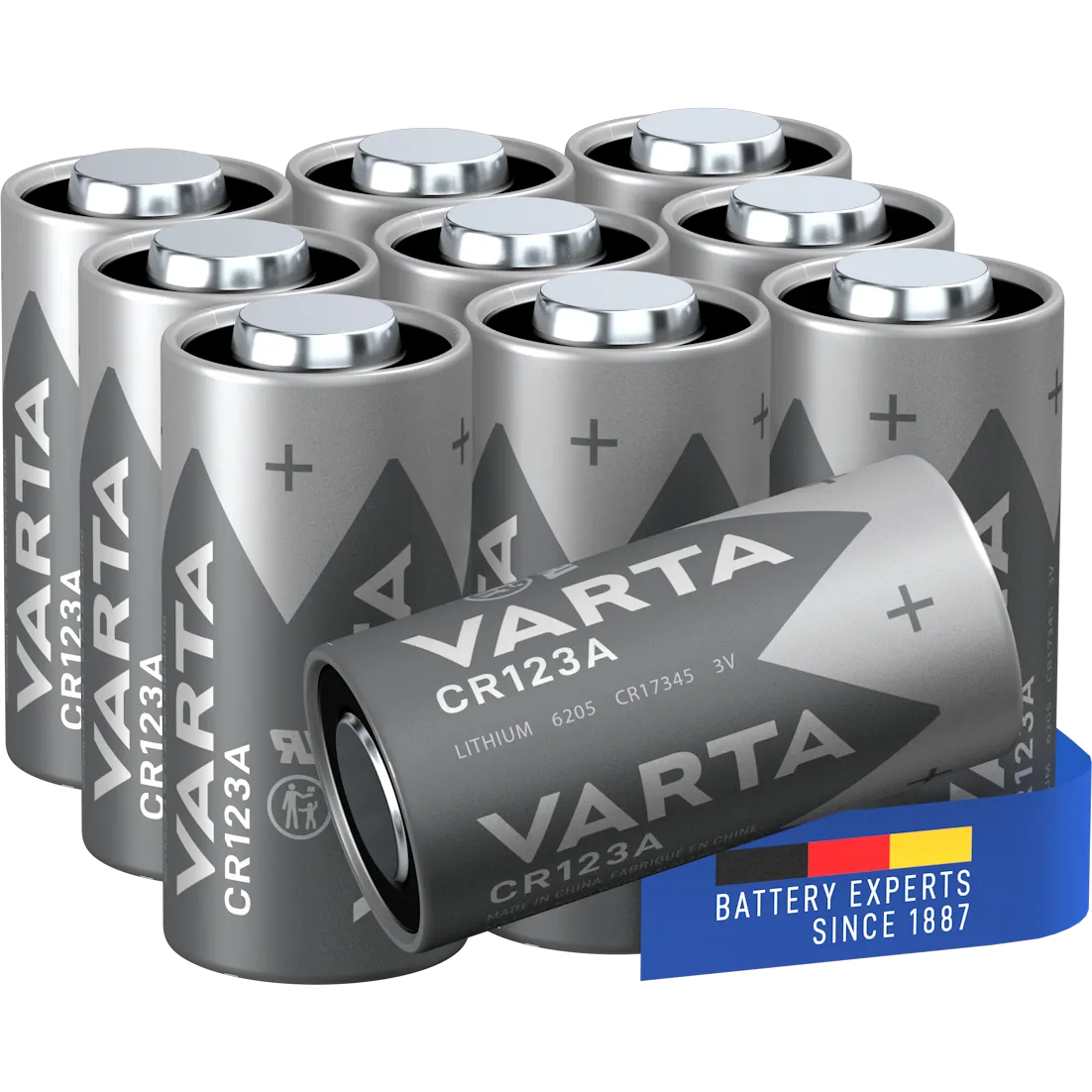 Varta Batterie Photo Lithium Cylindrical CR123A Blister 10