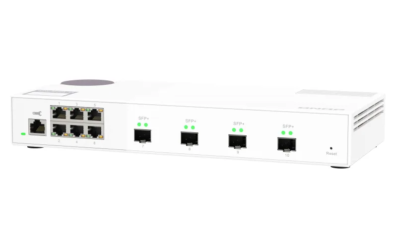 QNAP QSW-M2106-4S Netzwerk-Switch Managed L2 2.5G Ethernet (100/1000/2500) Weiß – Bild 4