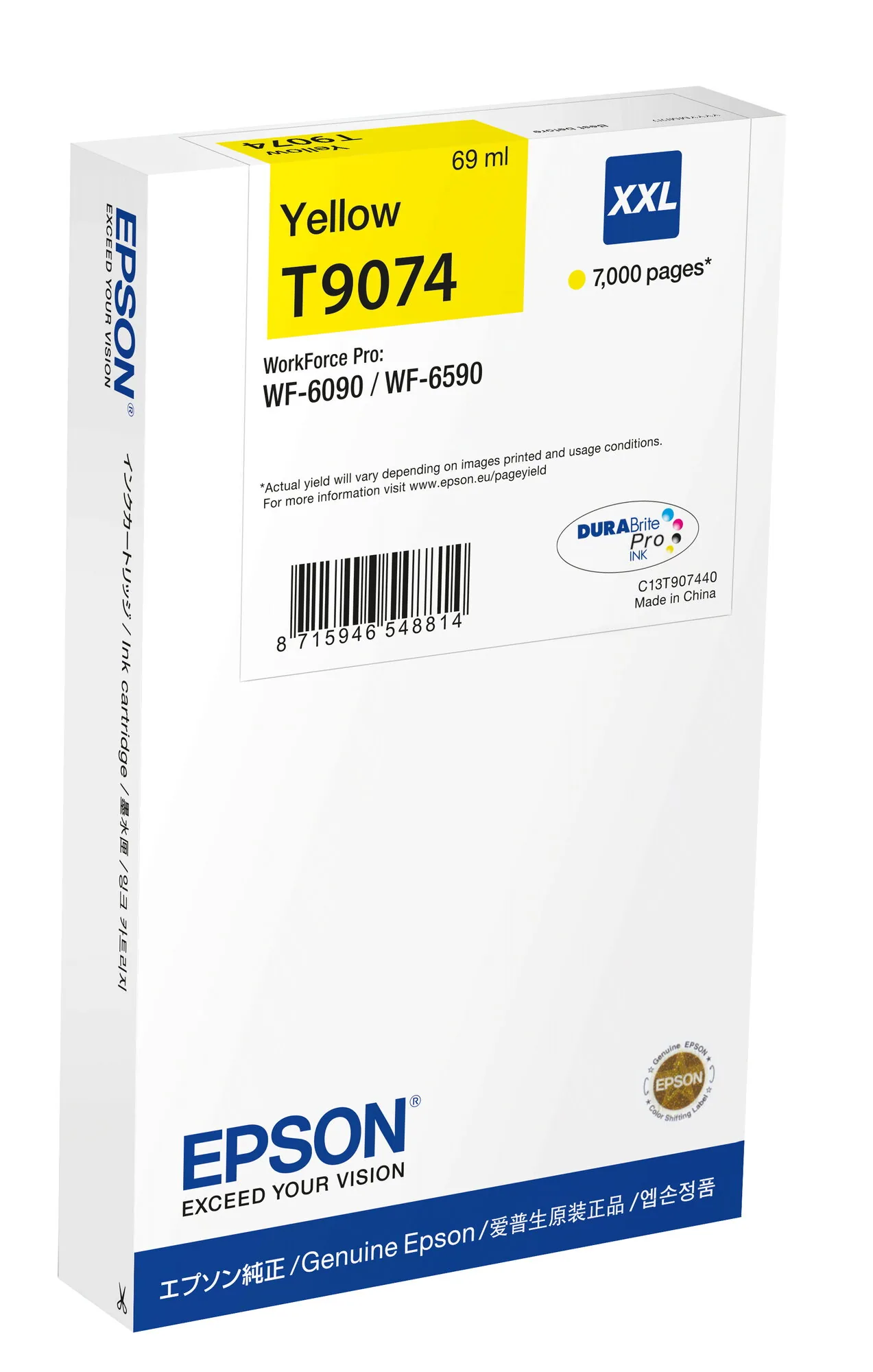 Epson WF-6xxx Ink Cartridge Yellow XXL – Bild 1
