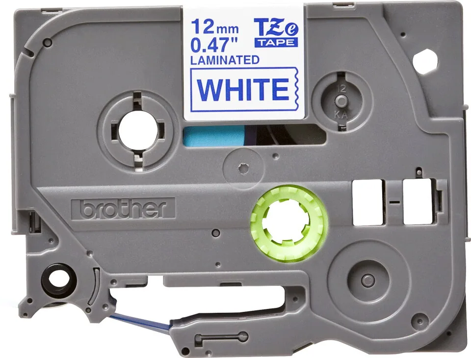 Brother TZE-233 Etiketten erstellendes Band Blau auf weiss – Bild 1