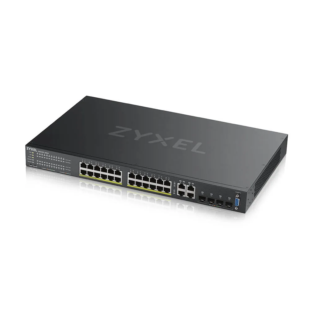 Zyxel GS2220-28HP-EU0101F Netzwerk-Switch Managed L2 Gigabit Ethernet (10/100/1000) Power over Ethernet (PoE) Schwarz – Bild 3