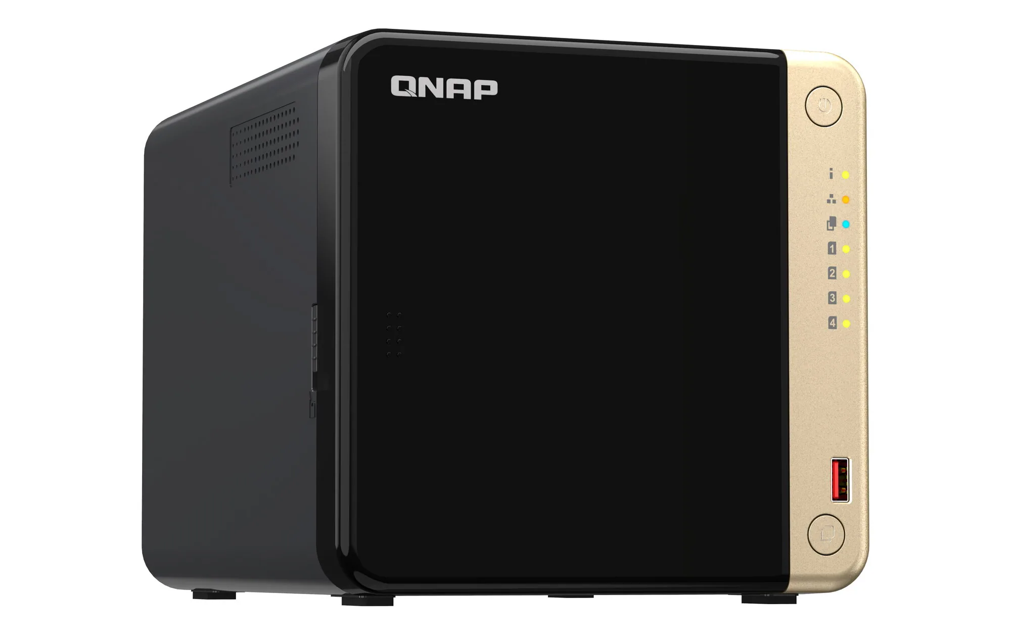 QNAP TS-464 NAS Tower Intel® Celeron® N5095 8 GB DDR4 0 TB QNAP QTS Schwarz – Bild 2