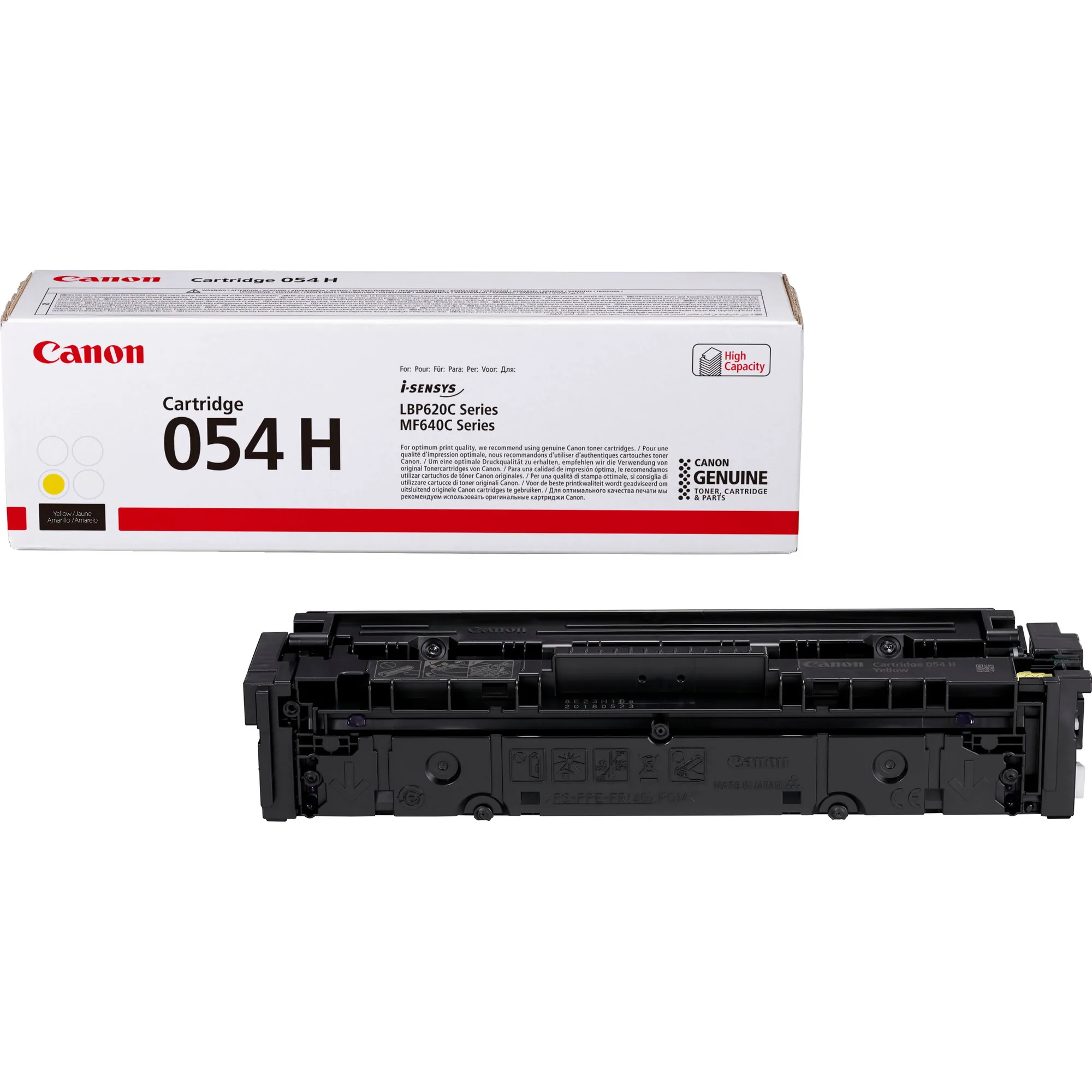 Canon 054 H High Yield Toner-Cartridge, Gelb – Bild 1